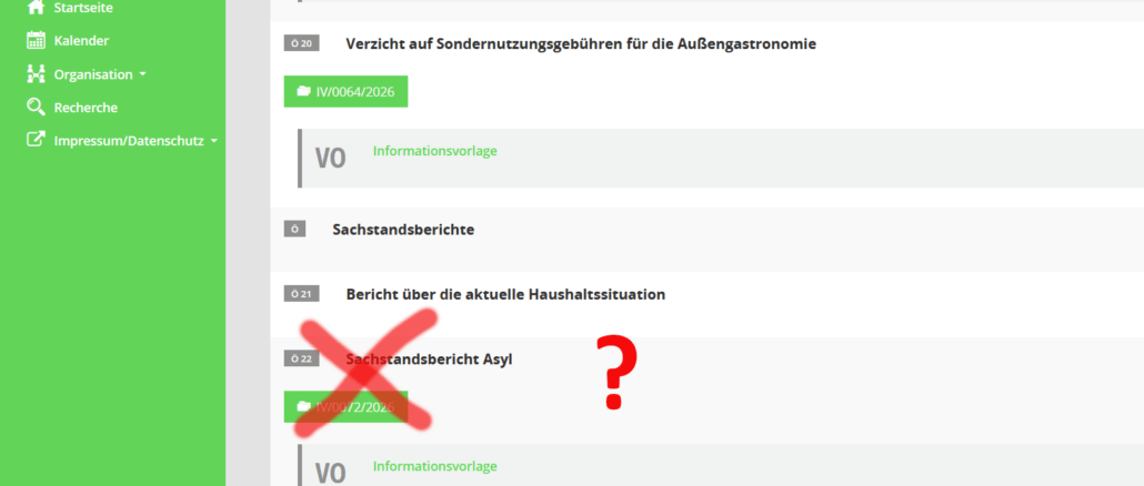 Bild der Tagesordnung