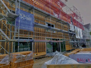 Baustelle Rathauserweiterung in der Nordstraße